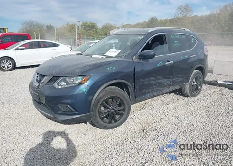 2016 Nissan Rogue Sv из США, поврежденный, VIN KNMAT2MV0GP681324